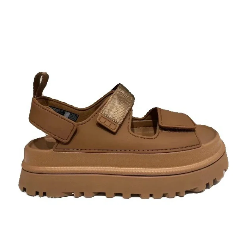 2024 Casual Outdoor Fashion Comfortable Causal Ladies Sandal High Quality Beach Shoes Summer Platform Women Sandals Dark Brown