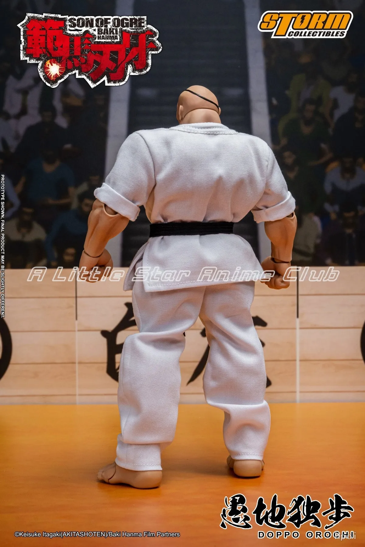 متوفر في المخزون مقتنيات العاصفة الأصلية DOPPO OROCHI SON OF OGRE BAKI HANMA مجموعة نماذج لجسم الحركة