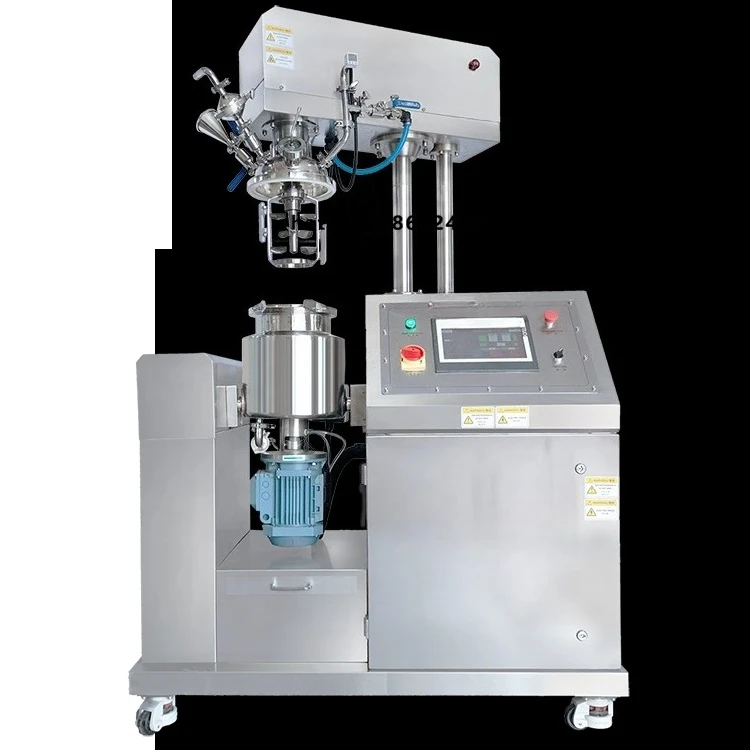 5-25l Small Lotion Vacuum Emulsifying Cosmetic Petroleum Jelly Beauty Cream Cheese Making Machine Homogenizer Emulsifier Mixer