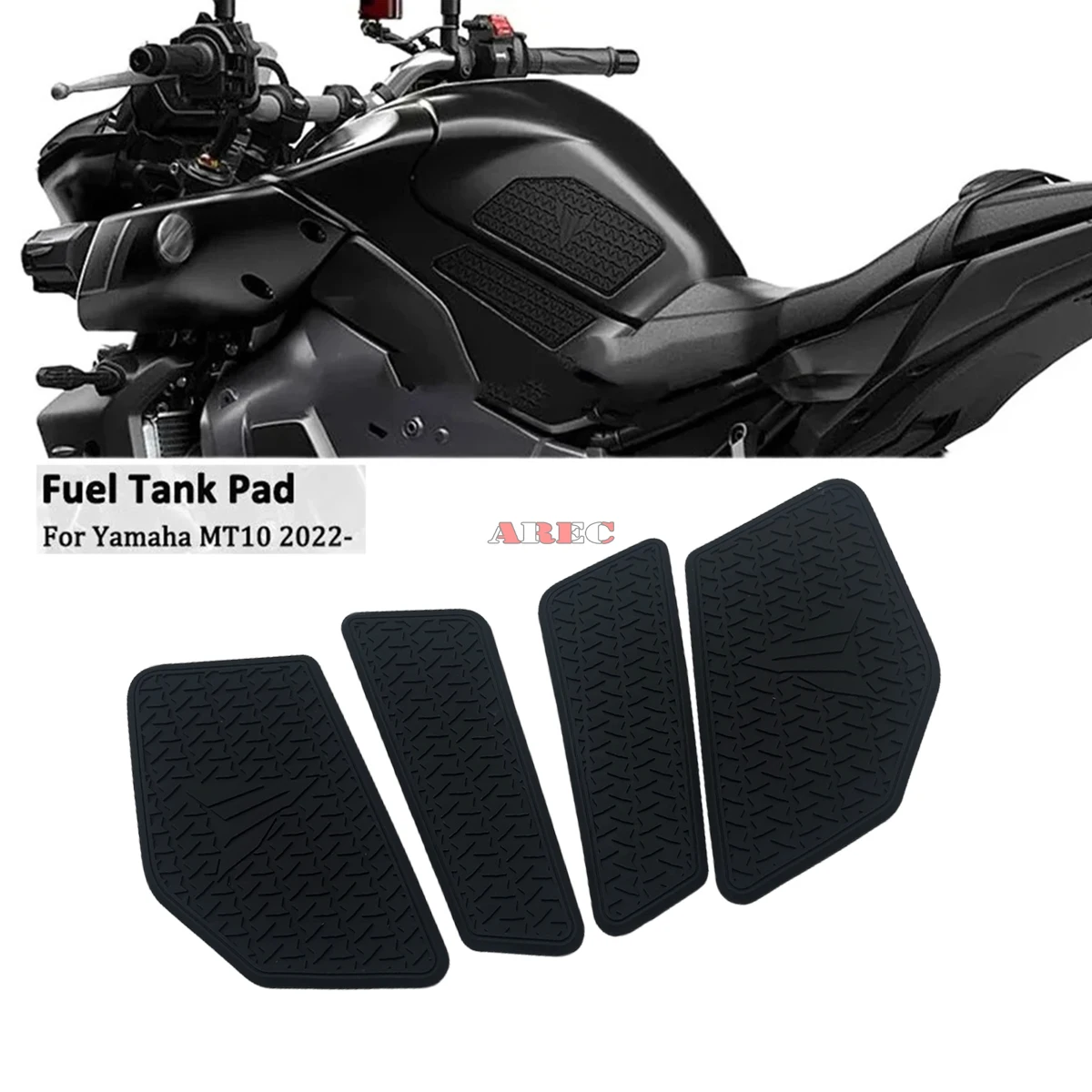 For YAMAHA MT10 mt10 2022 2023 2024 2025 MT-10 New Motorcycle Non-slip Side Fuel Tank Stickers Waterproof Pad Rubber Sticker view 3