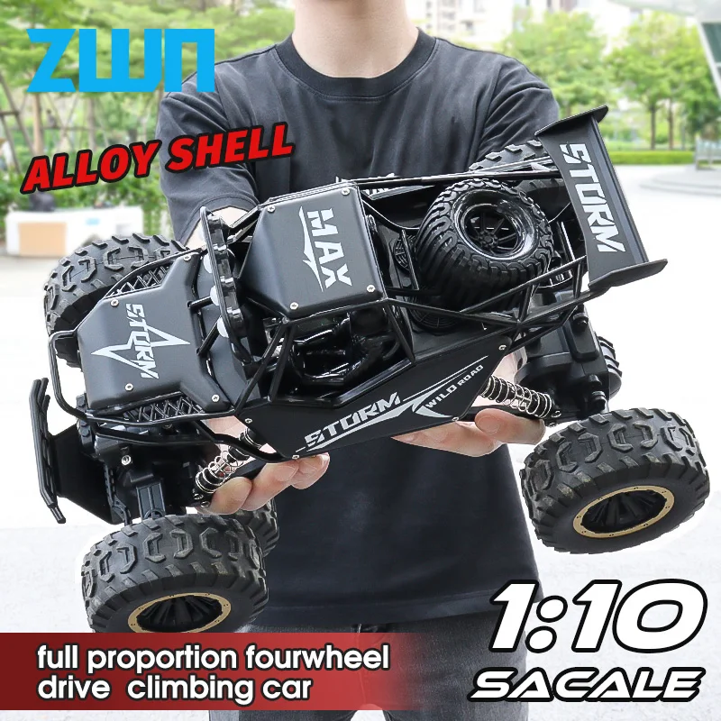ZWN 1:10 Jumbo Size Remote Control Buggy Full Proportion Four-Wheel Drive Climbing RC Car Toy for Kids And Adults