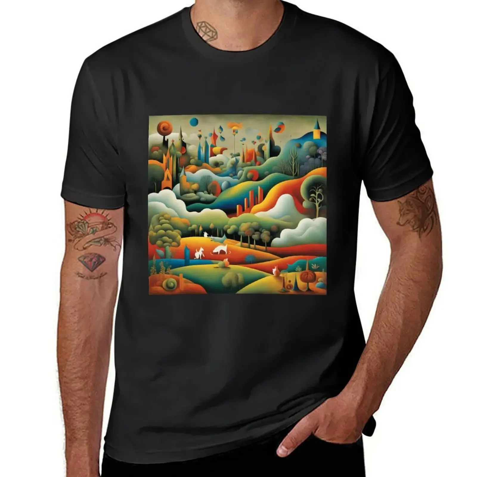 The Surreal Land Of Grome T-Shirt shirts graphic tees aesthetic clothes t shirt for men