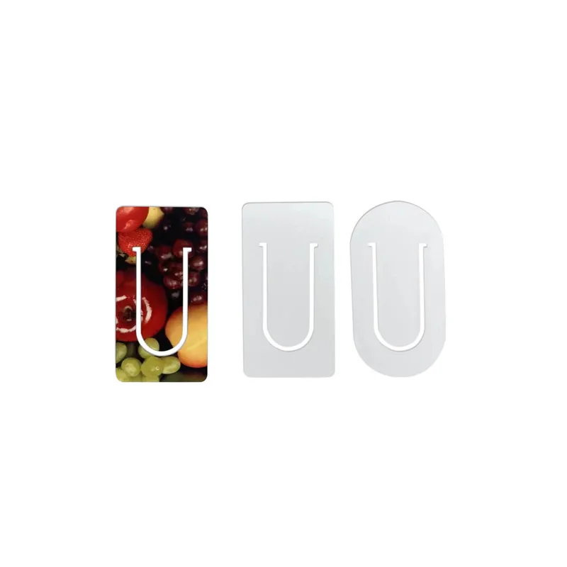 

20pcs/lot Sublimation Blank PET Bookmark Paper Clip Book Clip For School/Business/Grad/Birthday Use