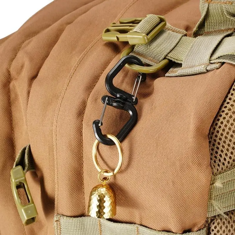 

360 Rotating Double Carabiner Portable S Chain Hook Outdoor Swivels Clip Backpacks Keychains Carabiner for Backpacks