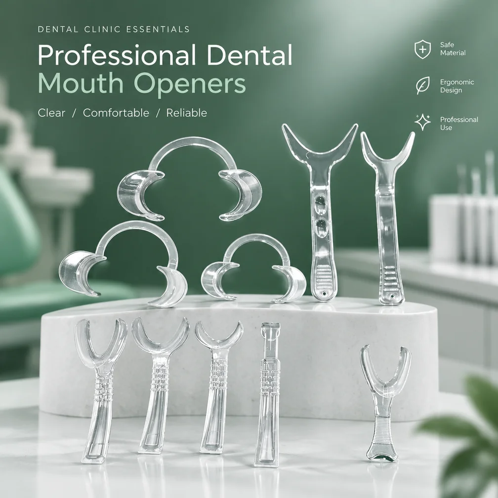 5/10Pcs Clear Dental Cheek Retractor Set Plastic Mouth Opener Lip Retractor for Teeth Whitening Orthodontics
