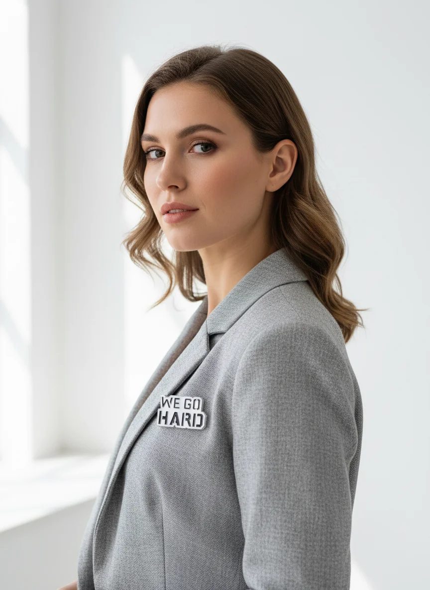 Warm Hues Letter Collection Enamel Brooches You Do You We Go Hard Enjoy The Now Collar Pins With Free Shipping