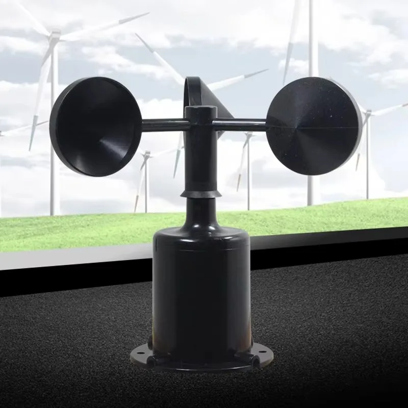 Polycarbonate Wind Speed Sensor 4-20mA 0-5v 0-10v RS485 Pulse Output Wind Speed Transmitter Anemometer