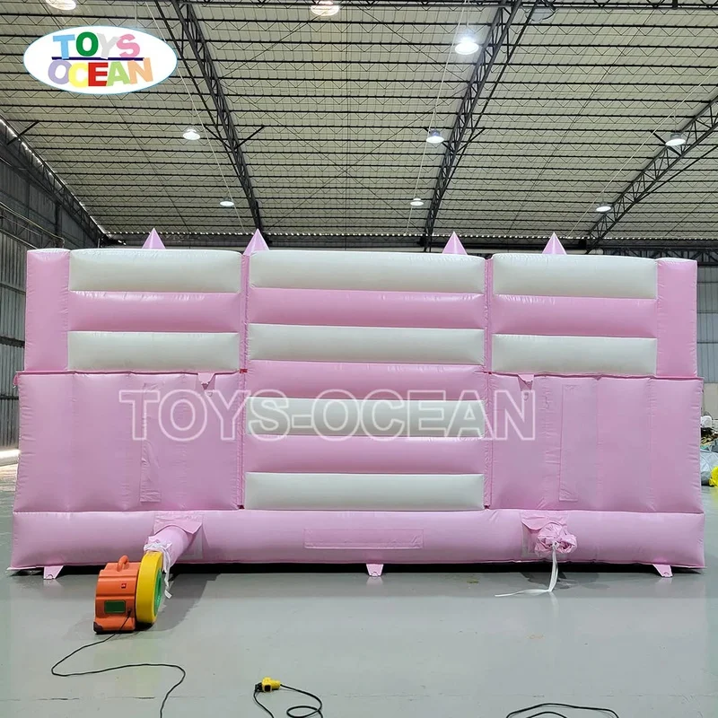 Commercial PVC Large Inflatable Trampoline Combination Double Slide Bounce House with Ball Pit Suitable for Kids