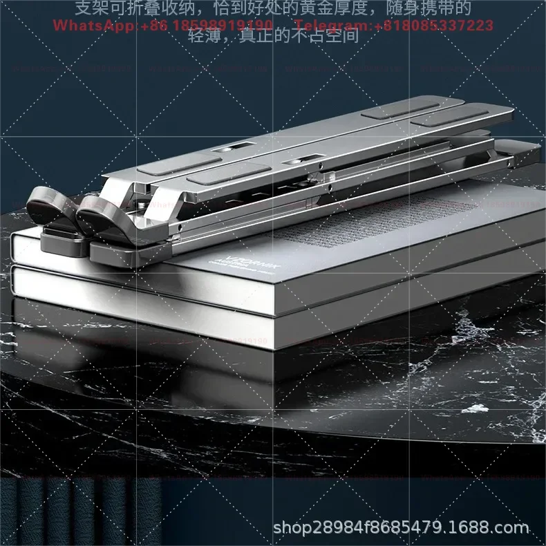 N8 laptop folding stand tablet computer stand double-layer aluminum alloy heat dissipation adjustment lifting silicone