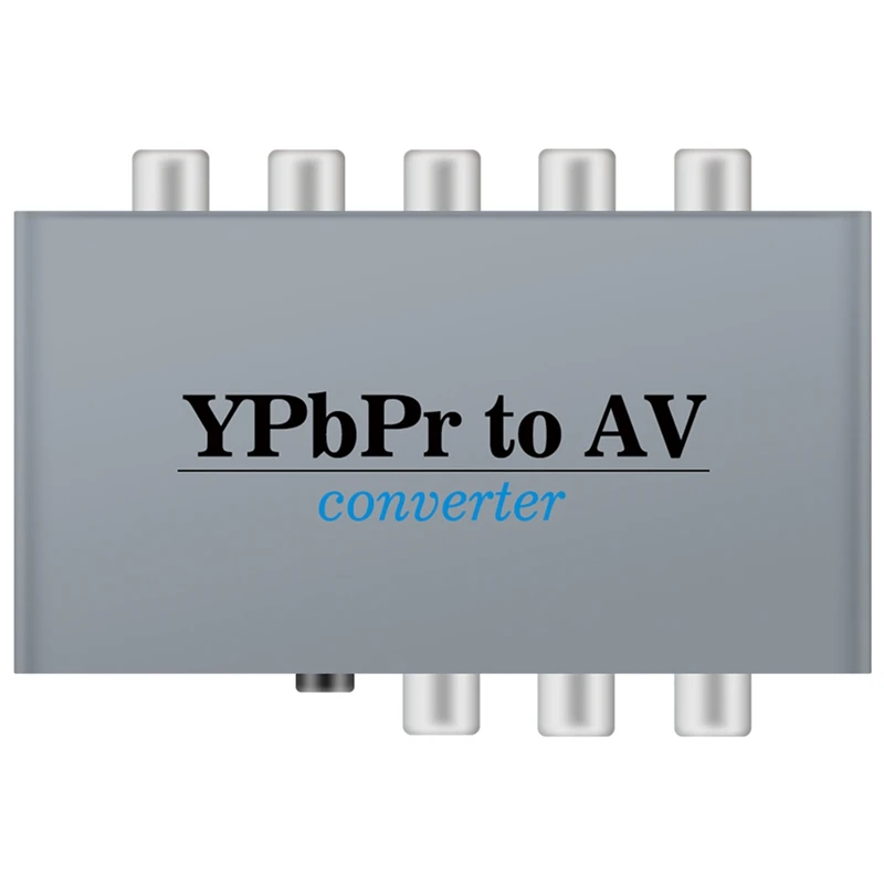 Ypbpr Converter,Ypbpr To AV,Ypbpr To AV Adapter Supports 1080P/720P For DVD,PS3,,Blu-Ray Player,To New HD TV EU PLUG