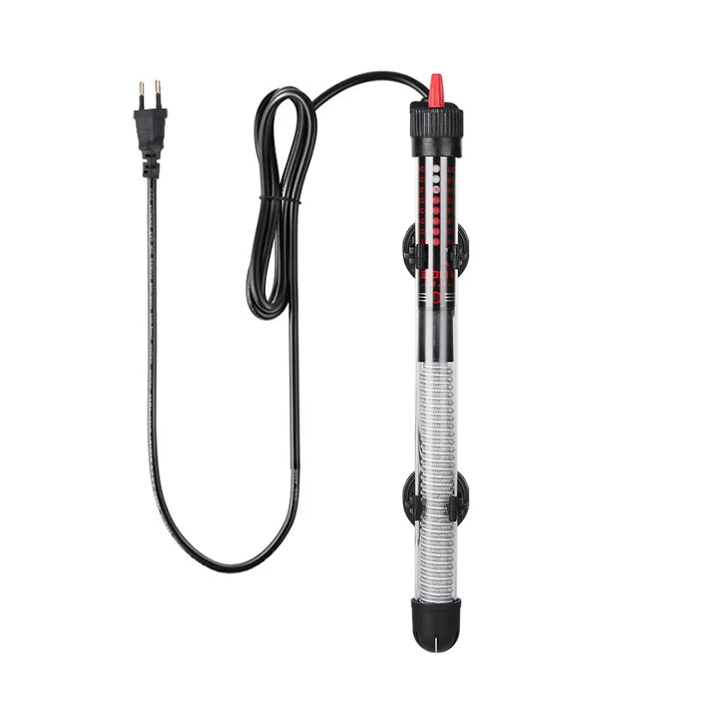 Adjustable Temperature Thermostat Heater Rod 25W/ 50W/ 100W/ 200W/ 300W Submersible Aquarium Fish Tank Water Heat 110v-220v