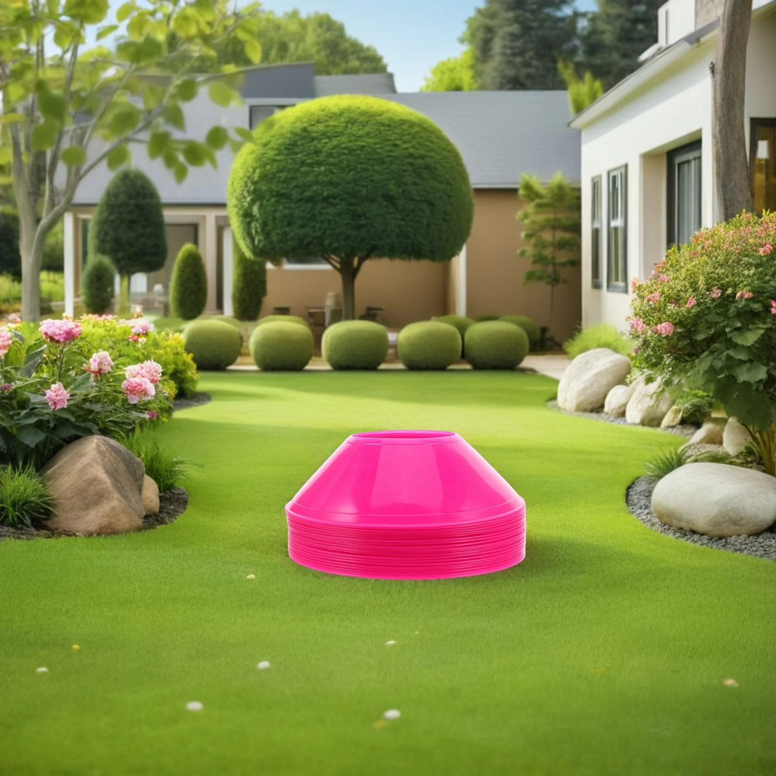 

20 Pcs Fitness Agility Cones Sports Drills Training for Soccer Football Discs Equipment PE