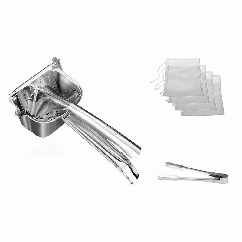 BAAJ-Real Stainless Steel Lemon Squeezer Citrus Juicer Hand Press Heavy Duty Extractor Maker Orange