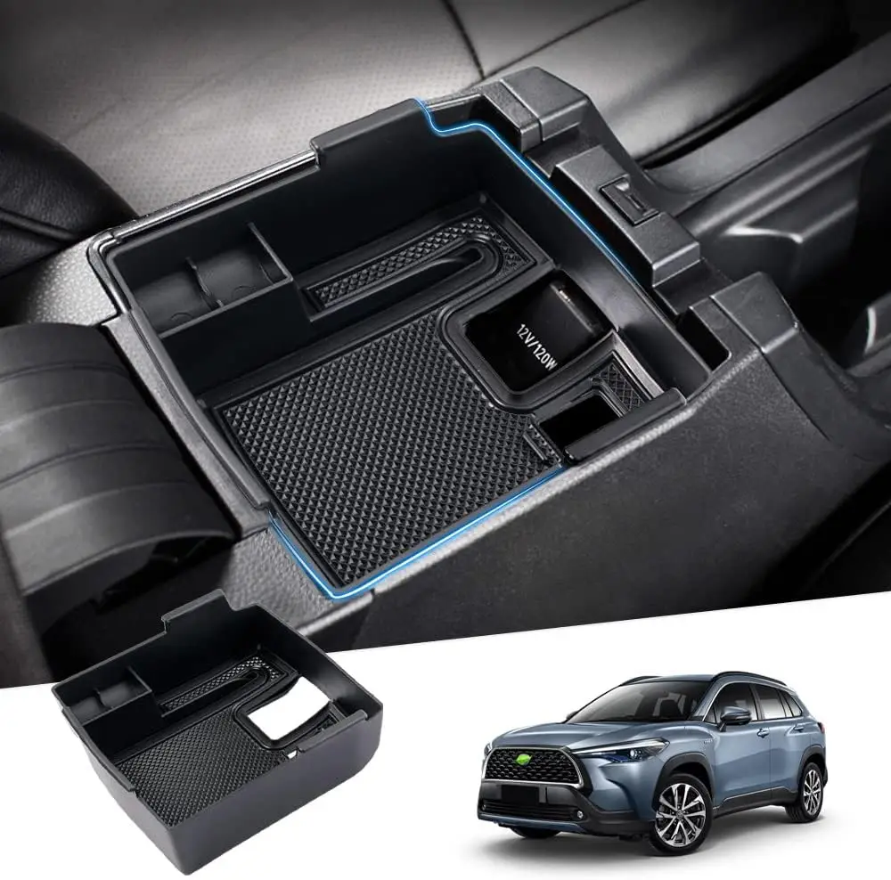 

SixthSmoy Center Console Organizer for Toyota Corolla Cross (XG10) 2022-2024 and Corolla E210 2019-2024 Car Armrest Storage Box