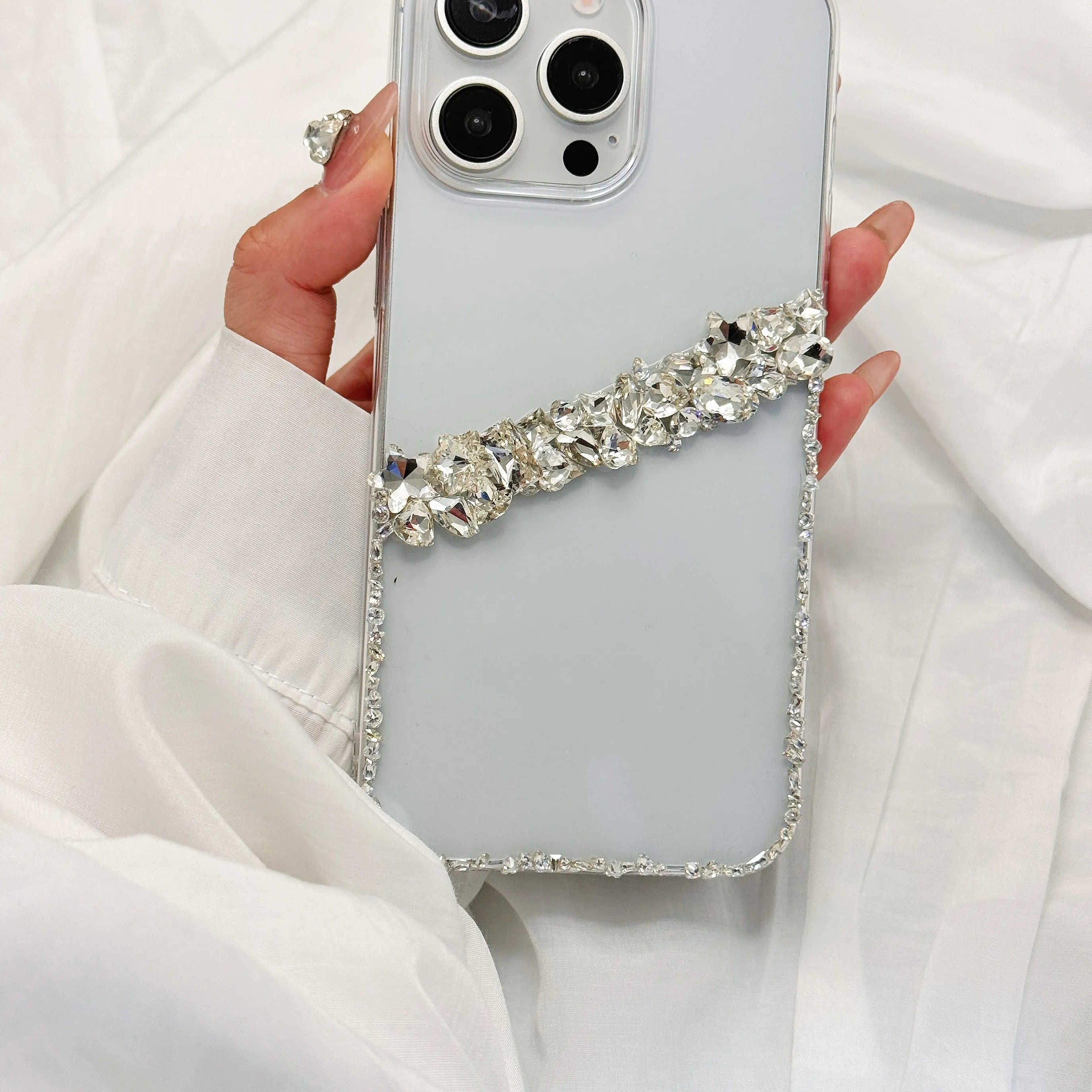 كريستال اليدوية بريق فاخر لامع ل ممن لهم Realme GT Neo 2 3 5 6 7 Pro SE T 4G 5G الراين الصلب PC الغطاء الخلفي جراب هاتف #3