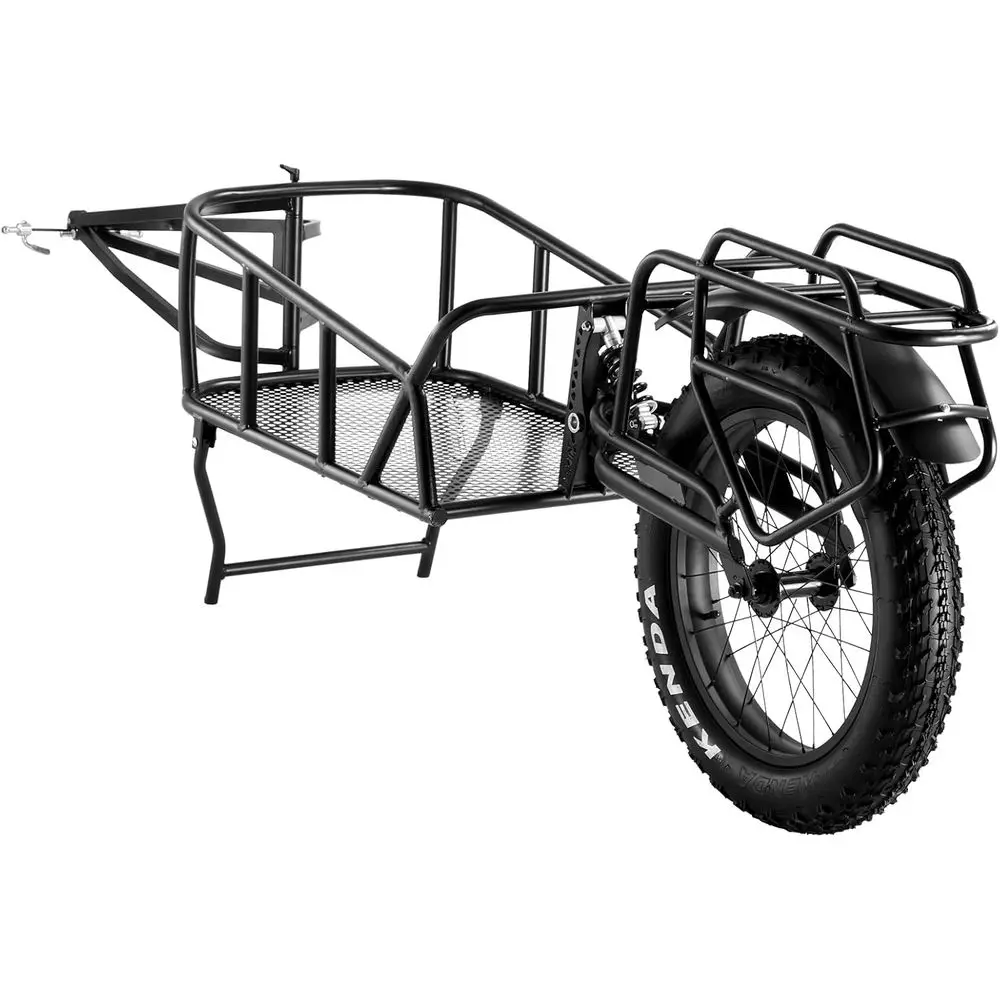 

Compact 70-275 lbs Bike Cargo Trailer with Quick Release, 20 Wheels, Carbon Steel Frame & Heavy-Duty Design
