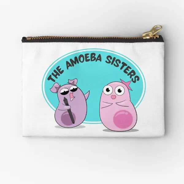 

Amoeba Sisters Sisterhood Zipper Pouches Storage Coin Women Key Bag Panties Money Men Packaging Underwear Pocket Cosmetic Small