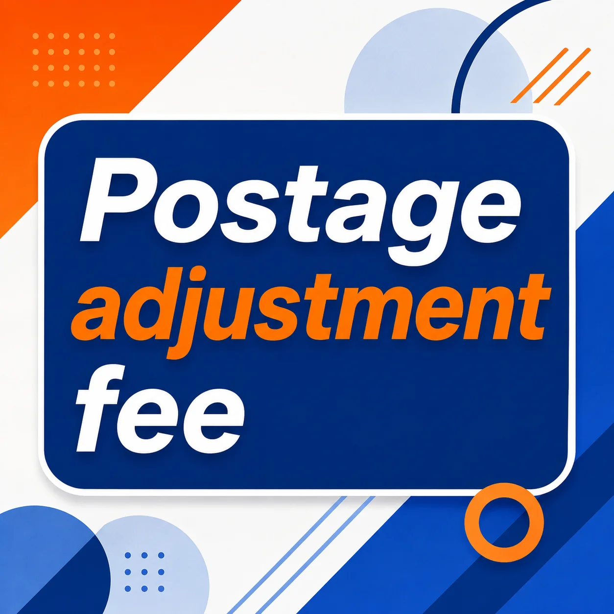 Surcharge for postage TOOLTOS