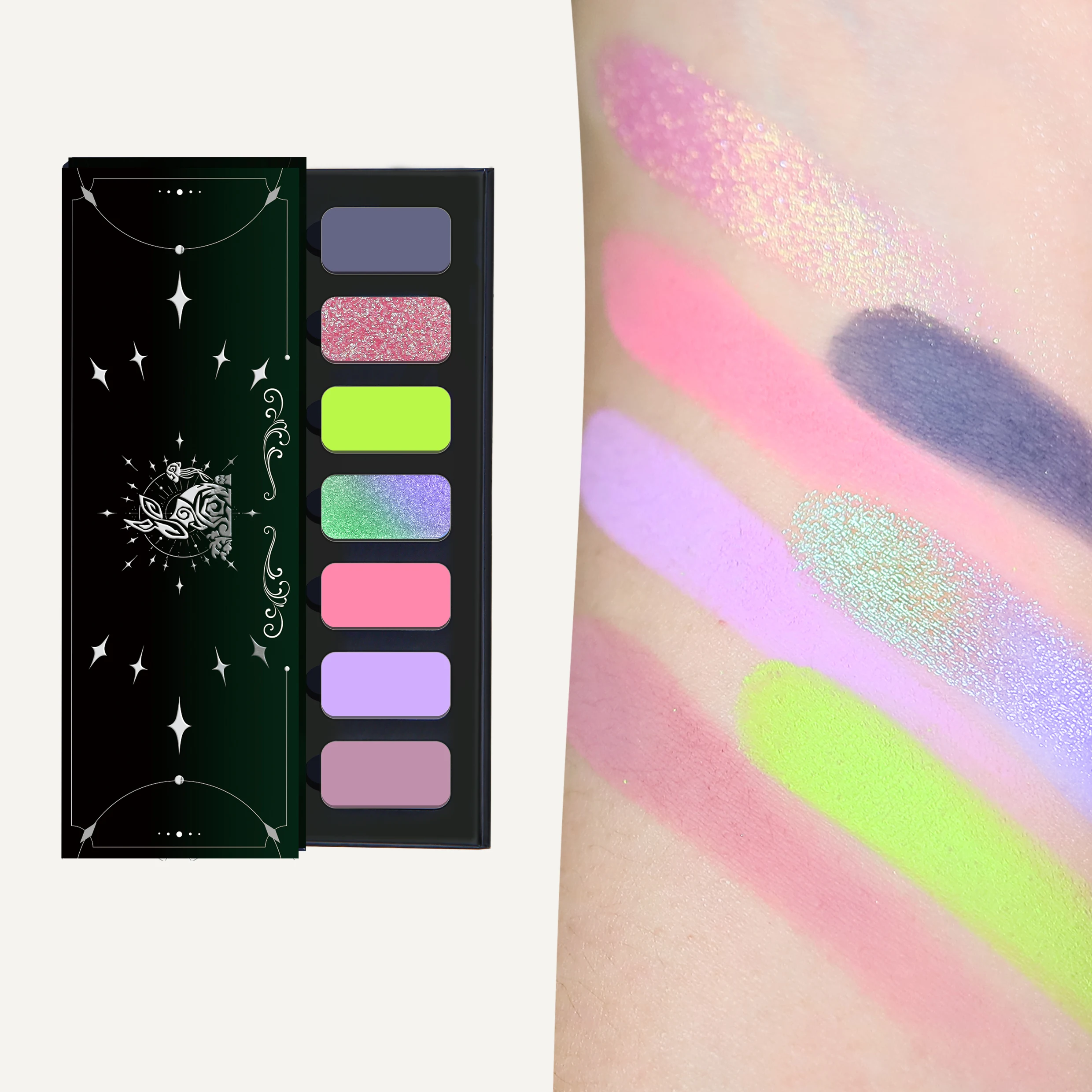 Yizhiyunshang Garden Chameleon Eyeshadow Matte Powder Metallic Highgloss Glitter Highlight Longlasting Combined  Gliter for Eyes