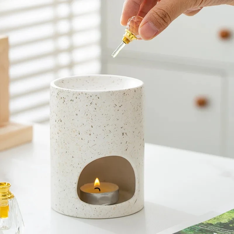 Speckled Texture Insence Burner Firewood Aromatherapy Tray Room Aroma Diffuser Censer Incense Ash Plate Home Aroma Container