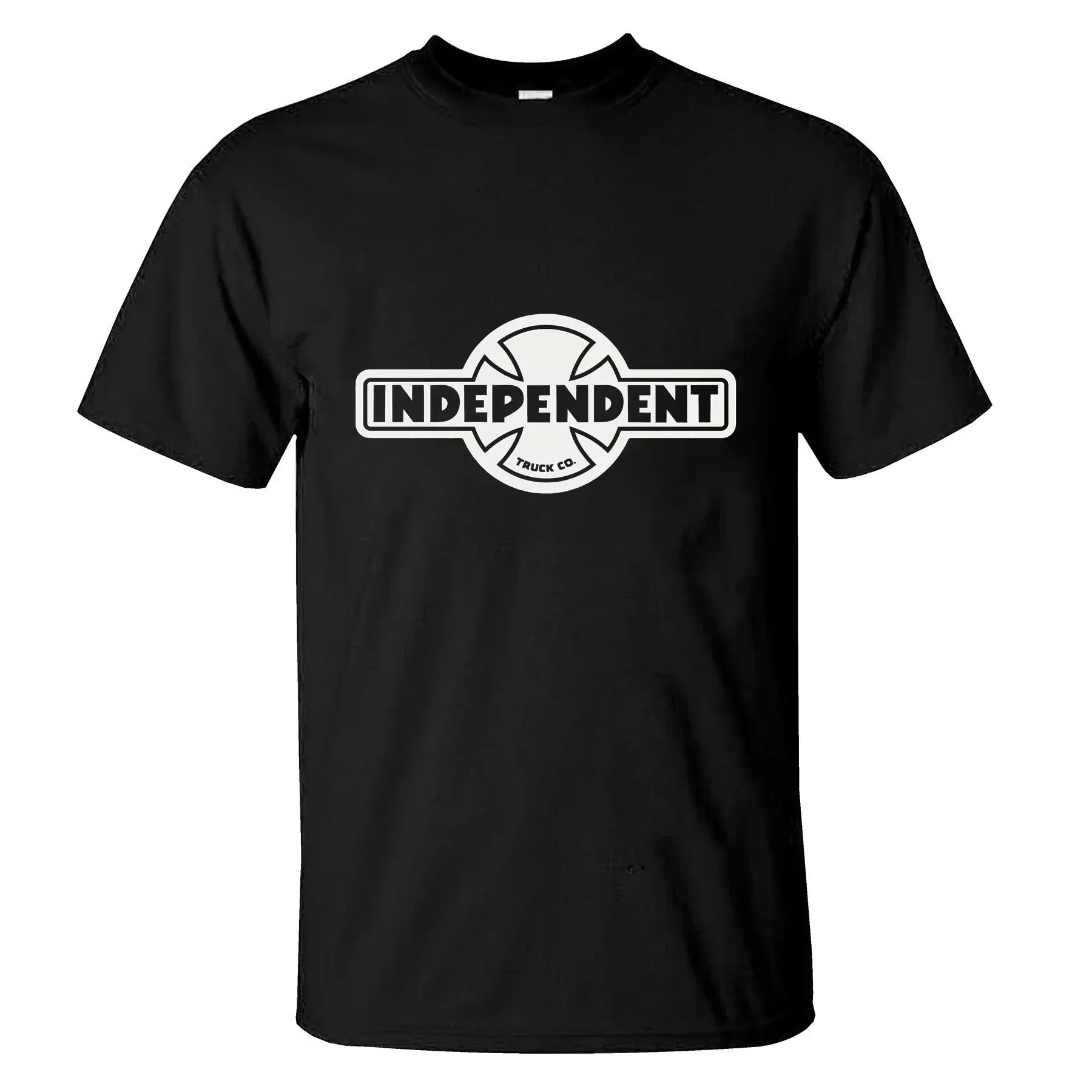 Camiseta esportiva de tamanho grande masculina, tops casuais, skates independentes, streetwear extragrande, respirável, confortável, legal,