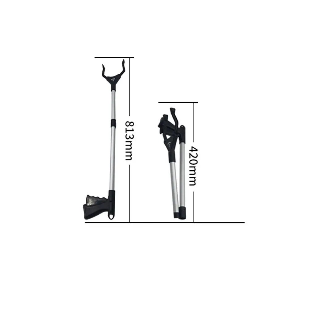 

Складной захват для мусора (1 шт.) с удлиненной ручкой 32 дюйма, высокопрочный эластичный зажим, расширенные губки для пожилых людей и людей с ограниченными возможностями