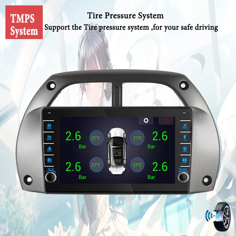 For Toyota RAV4 2000 - 2006 Car Auto Video Music Player Gps Navi Monitor Tape PC Tablet Entertainment system 2din RDS DSP