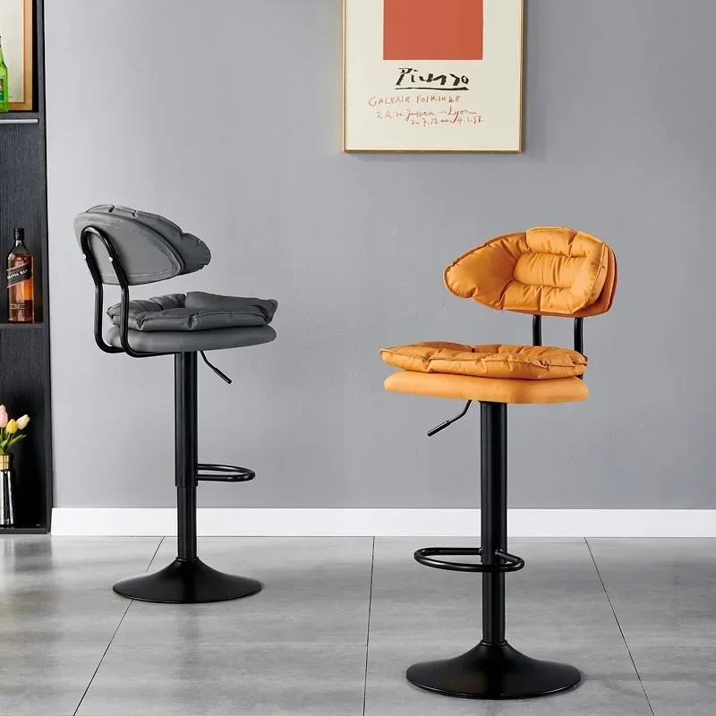New model Bar chair Bar stool High stool Lifting backrest Light luxury High sense Home rotating checkout page Front desk chair