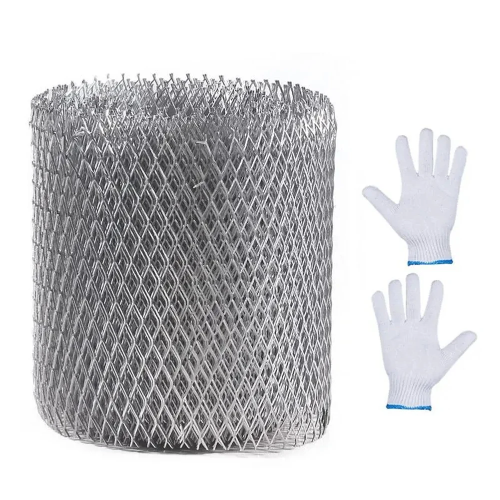 

Anti-Falling Net Mesh Aluminum Strainer Filter Garden Net Fence Gutter Guard Gardening Mesh Eaves Net Shield With Gloves ﻿