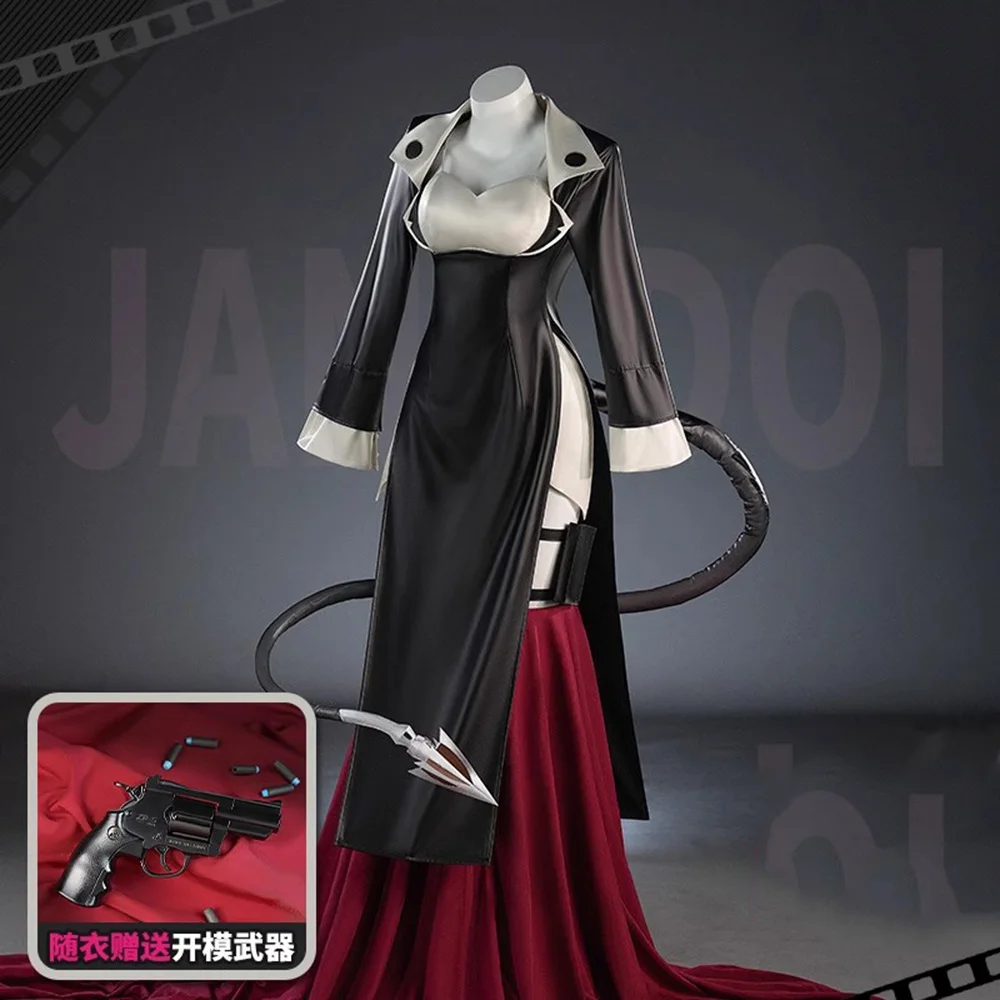 Zenless Zone Zero Jane Doe Undercover Cosplay Costume Jane Doe Black Undercover R&B Uniform Women Halloween Party Dress Prop