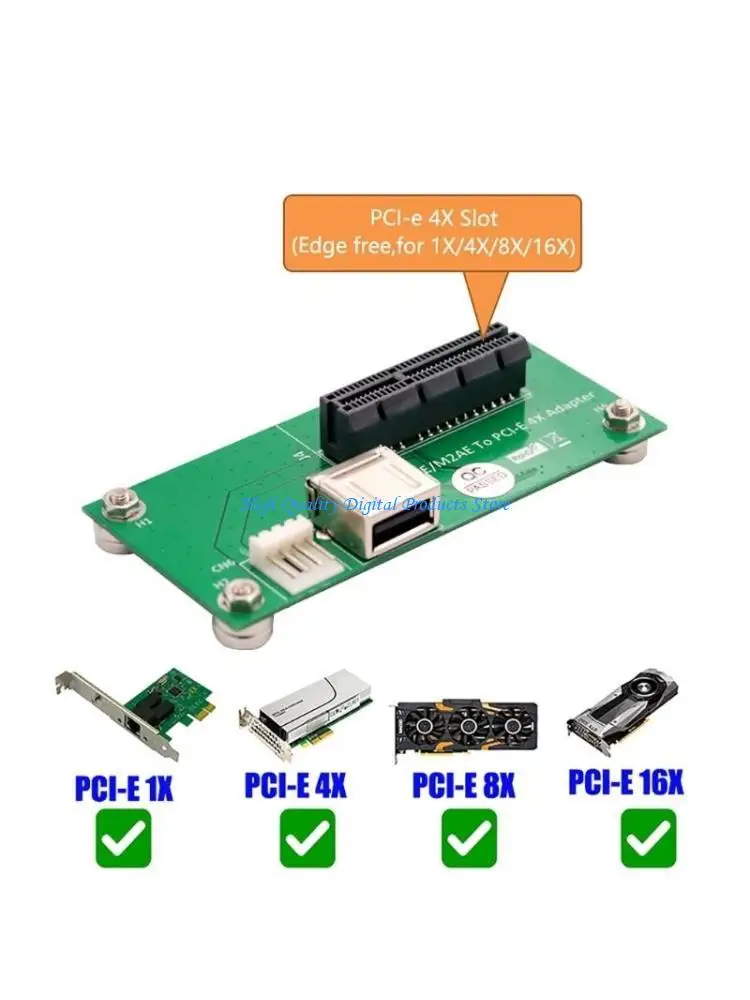 

U2JE NGFF M.2 Ключ A/E в PCIEXPRESS Слот с удлинителем порта USB2.0 4PIN