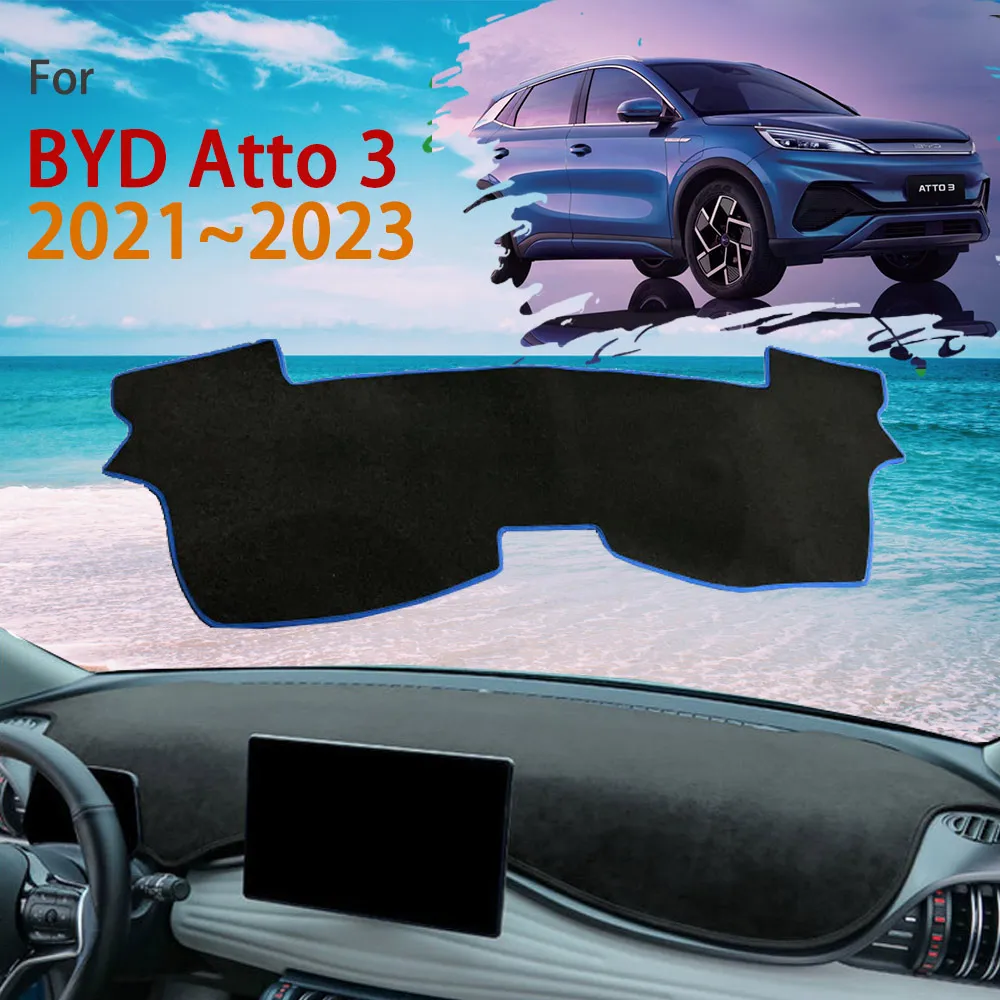 Dashboard Cover Protective Avoid Light Carpet Pad Fit for BYD Atto 3 Atto3 2021 2022 2023 Sunshade Mat Car Interior Accessories