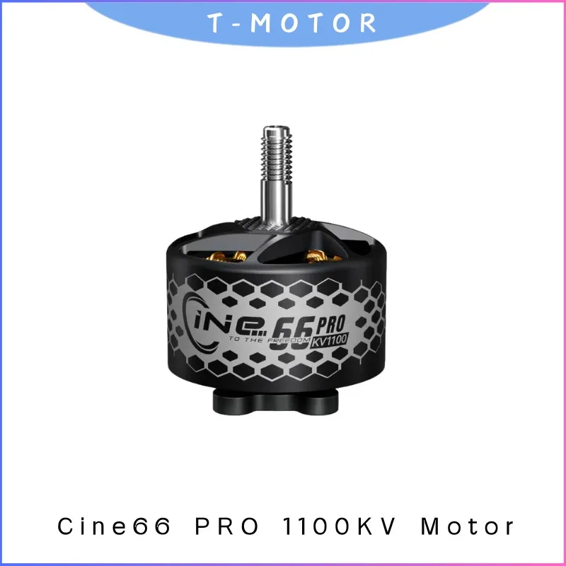 

T-MOTOR Cine66 PRO 1100KV Двигатель для FPV-дрона 6S, размер 2208 для дальнего действия и фристайла Cinematic