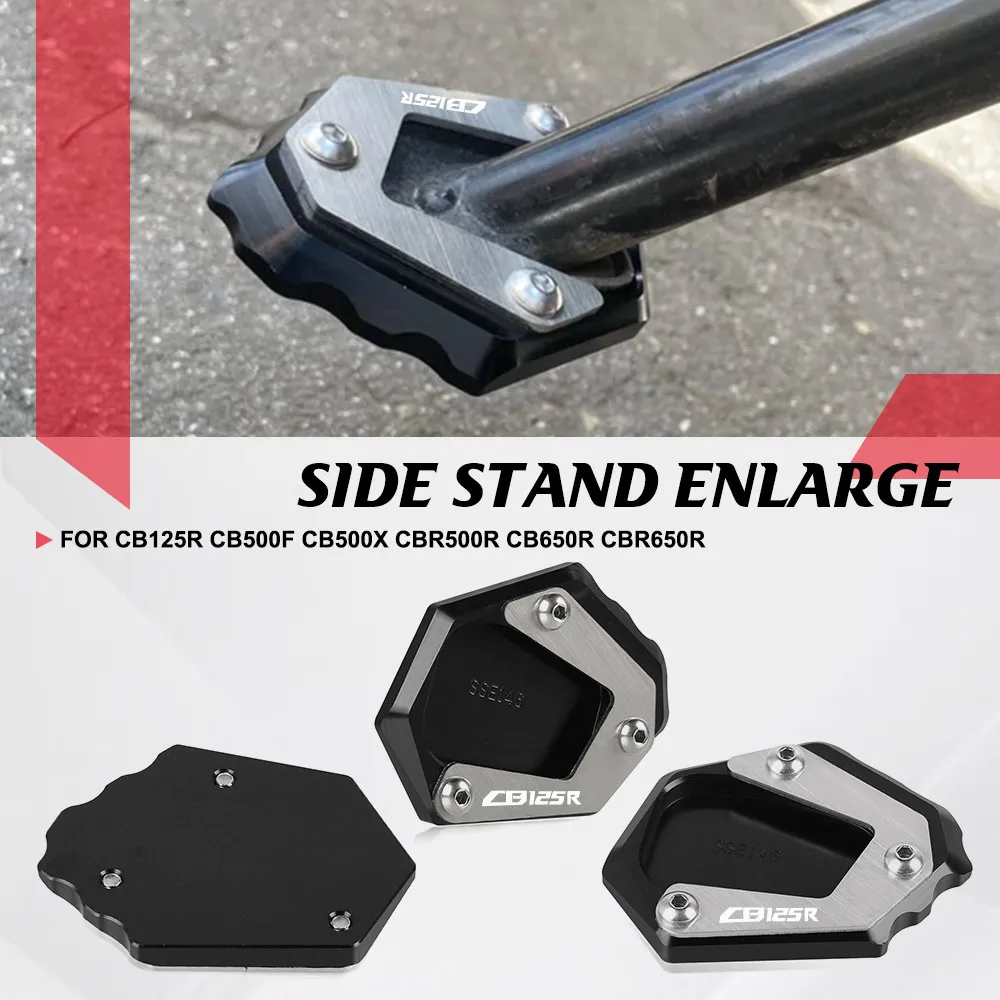 

CNC Accessories Kickstand Enlarge Motorcycle Foot Side Stand Extension FOR Honda CB125R CB500F CB500X CBR500R CB650R CBR650R