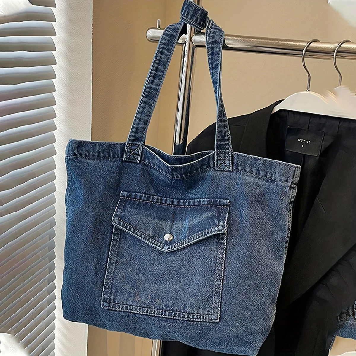 Vintage Women'S Slouchy Shoulder Bag,Large Capacity Soft Lightweight Crossbody Bag,Zipper Closure,with Multi-Pocket Shopping Bag
