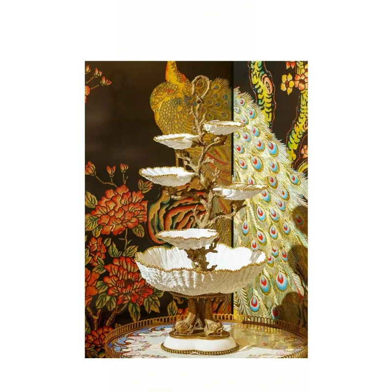 Good-looking high-end multi-layer fruit plate, high-end atmospheric and high-grade decorative ornament