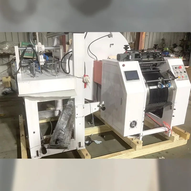 آلة صنع الأكياس الورقية السفلية على شكل حرف V أوتوماتيكية بالكامل لآلة أكياس ورق الطعام #6