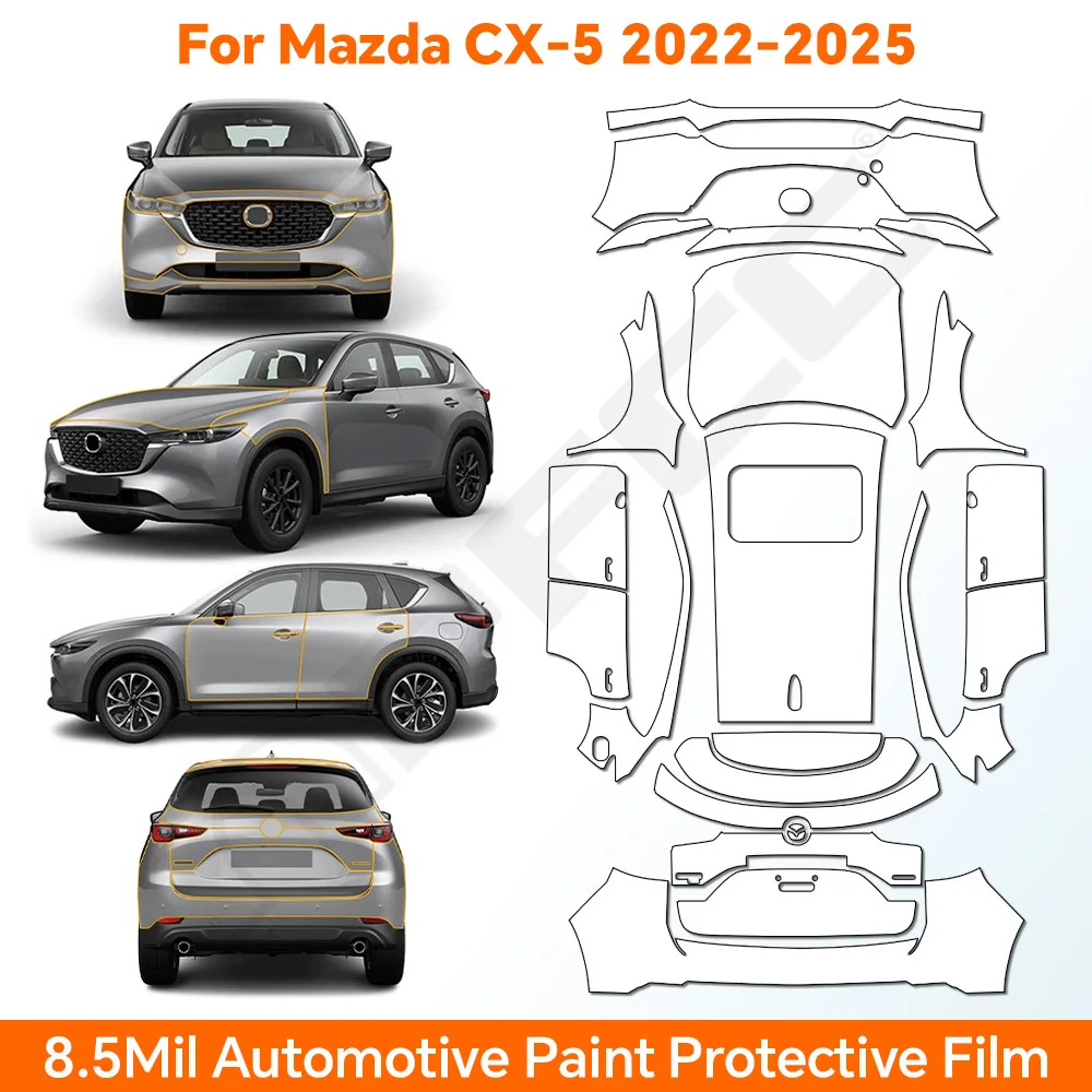 

9MIL TPU For Mazda CX5 CX-5 2022 2023 2024 2025 Paint Protection Film Car Body Sticker Anti-scratch Protective PPF Accessories