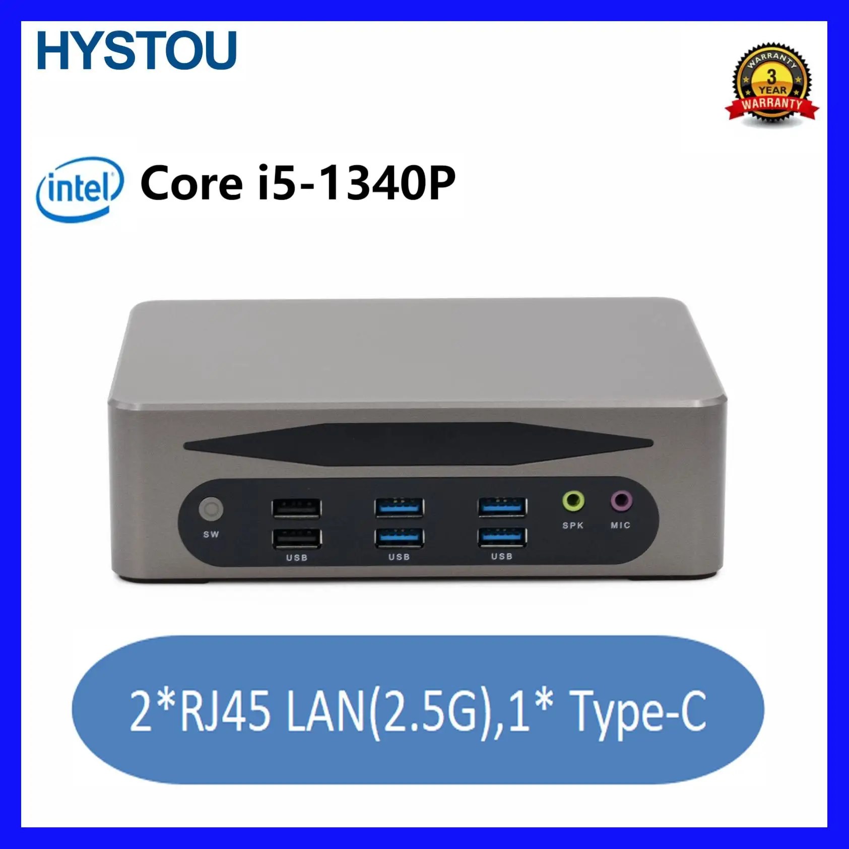 

Home&Office Mini Desktop Computers M9 13th Gen Core i5 1340P 64GB ddr5 RAM Win11/LINUX 2*NVME,HD,DP,TPC 4k USB DC SATA