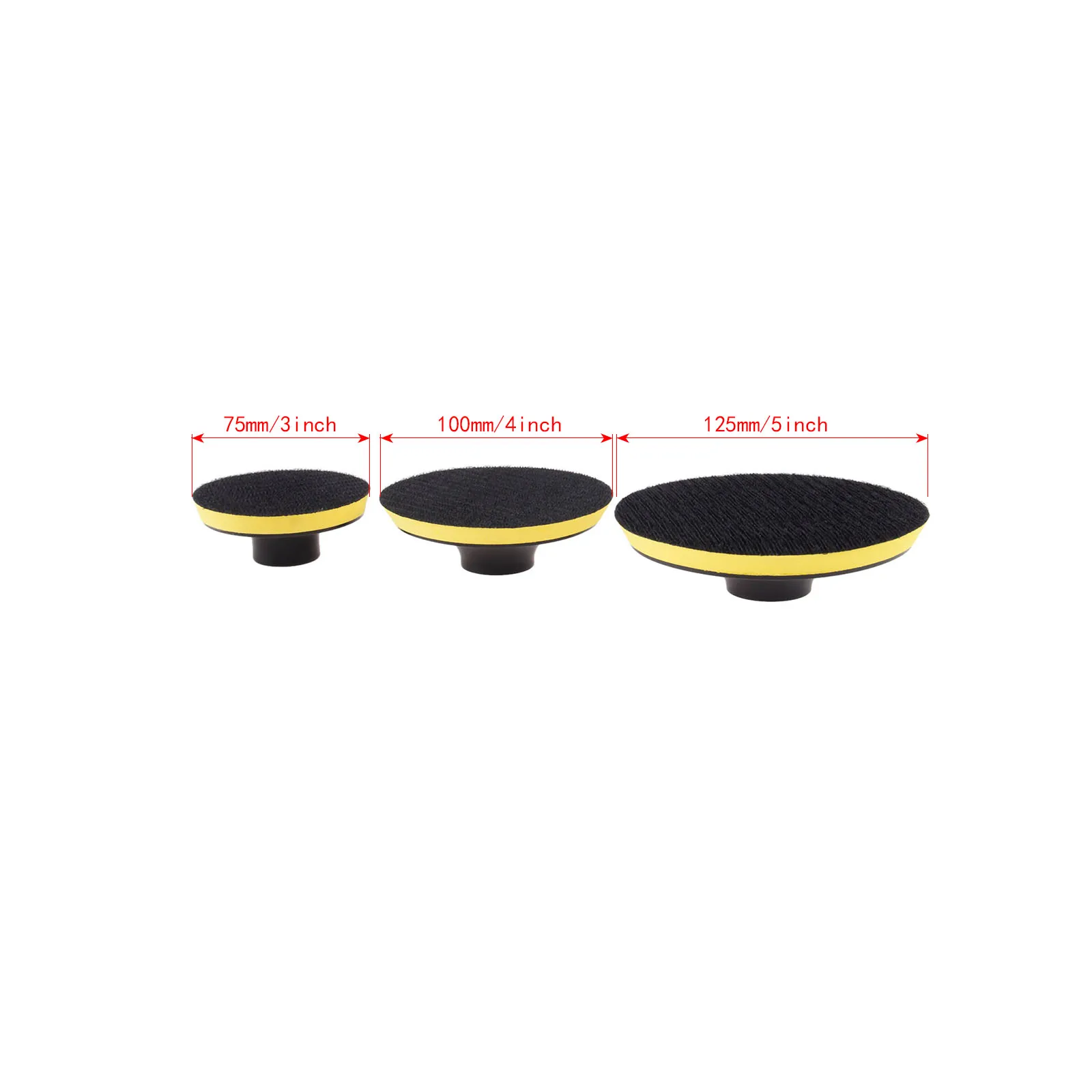 DRELD 1 قطعة 3/4/5 بوصة سيارة M14 دعم لوحة وسادة هوك حلقة تلميع التلميع سادة Dia.75mm 100 مللي متر 125 مللي متر