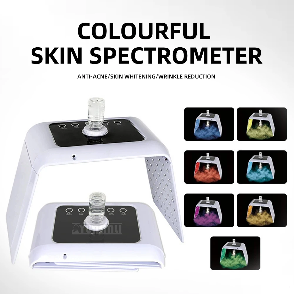 7 Colors LED Photon Machine Nano Spray Skin Moisturizer Foldable with 3 Levels for Beauty
