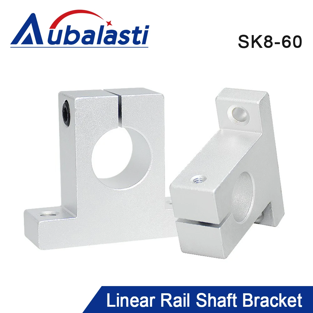 Aubalasti SK8 SK10 SK12 SK13 SK16 SK20 SK25 SK30 Shaft Support Linear Shaft Bracket Linear Rod for CNC Router 3D Printer Part