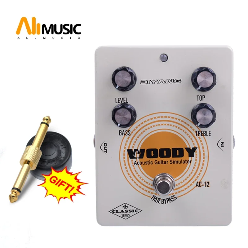 

Biyang AC-12 WOODY Acoustic Guitar Simulator True Bypass Effect Guitar Pedal