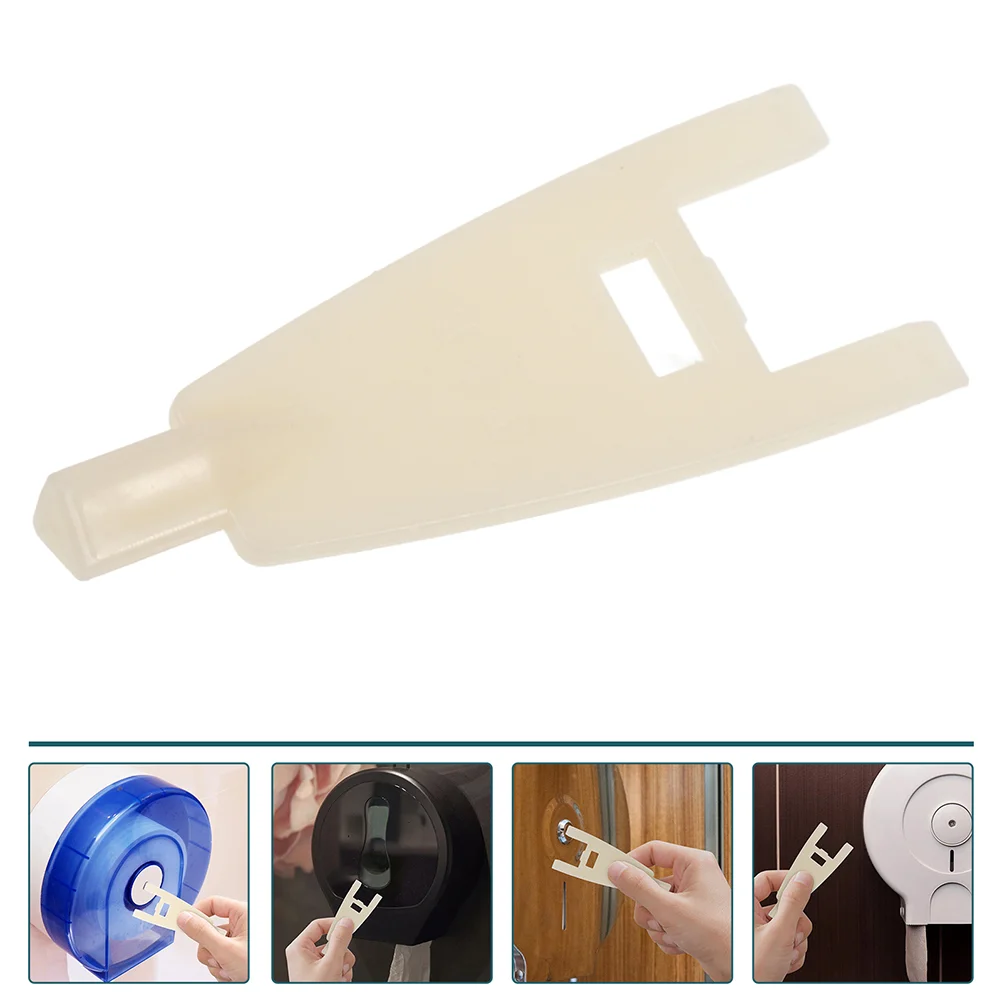 

2 Pcs Tissue Box Key Paper Towel Dispenser Lock Replacement Metal Tool Toilet Holder Commercial Universal