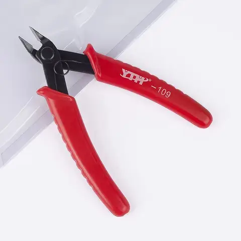 YTH-109 스테인레스 철사 커터 미니 플라이어 사이드 플러시 니퍼, 미끄럼 방지 절연 고무 커터, 미니 대각선 스트리퍼