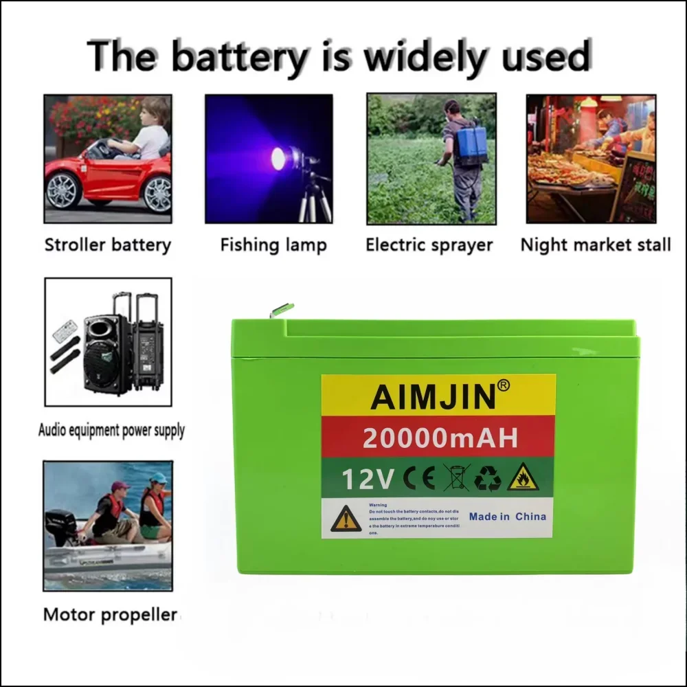 New 18650 3S6P 12V 20Ah Lithium Battery Pack,Built-in 30A BMS,For Solar Energy Electric Vehicle Li-ion Battery