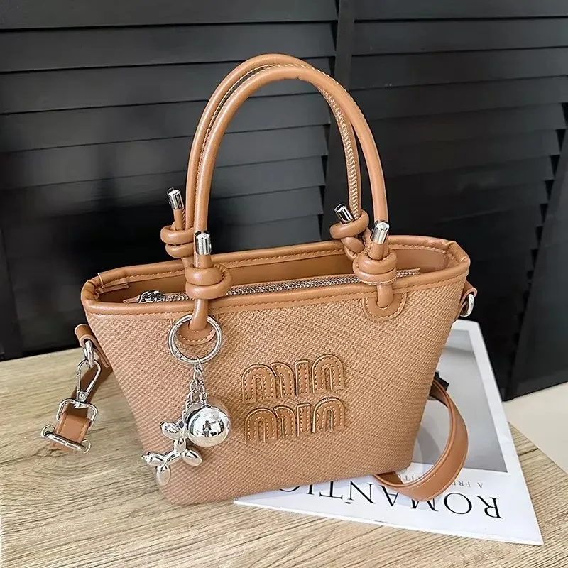 Chic Parisian-Inspired Crossbody Bag Vintage Letter Logo Design Textured Leather Satchel Minimalist Commuter Essential