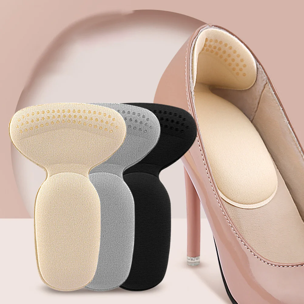 

6 Pairs High Heel Insole Cushion Pads Self Adhesive Insoles for Heels Cushions Back of Women's Pumps Half Size