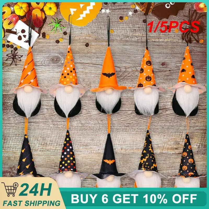 1/5PCS Durable Ornament Decoration Unique Best Halloween Party Accessories Fabric Pendant Wear-resistant Faceless Doll Pendant