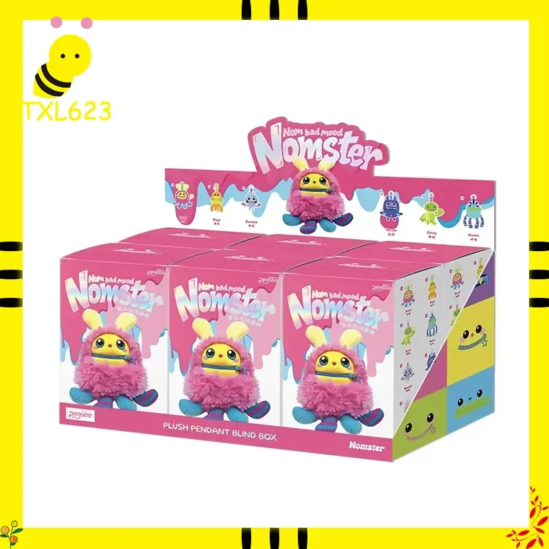 

Nomster Nom Bad Mood Blind Box Plush Keychain Cute Bag Charm Collectible Toy